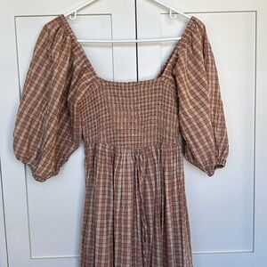 Christy Dawn Katrina in Chestnut Plaid - Size S